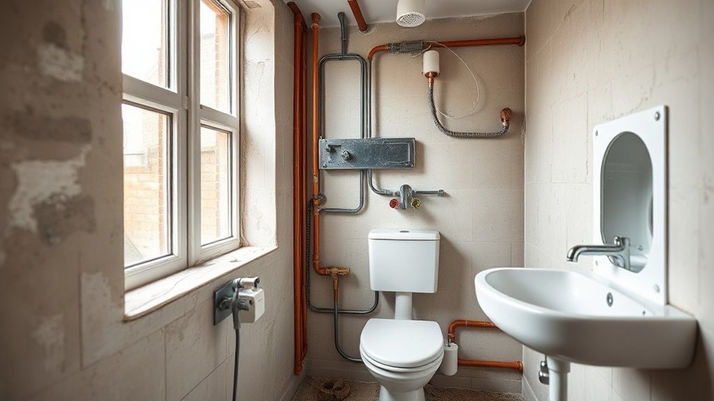 Bathroom Plumbing and Electrics in Brentford